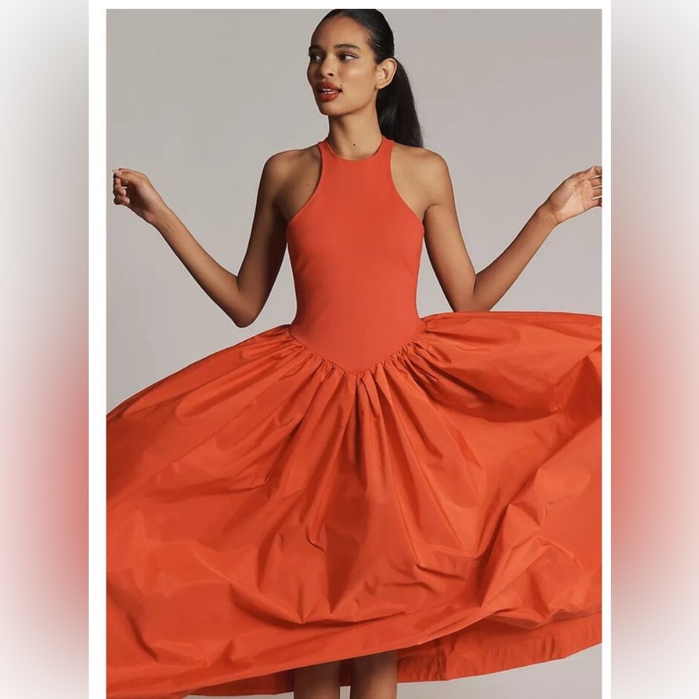 sleeveless anthropologie maeve dress red